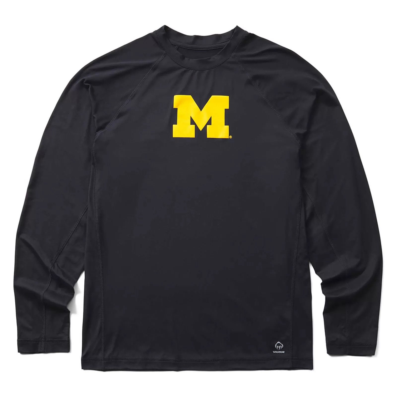Wolverine  X Valiant University Of Michigan Sun-Stop Eco Long Sleeve Tee Dark Navy Fashion