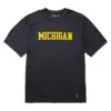 Wolverine  X Valiant University Of Michigan Sun-Stop Eco Short Sleeve Tee Dark Navy Shop